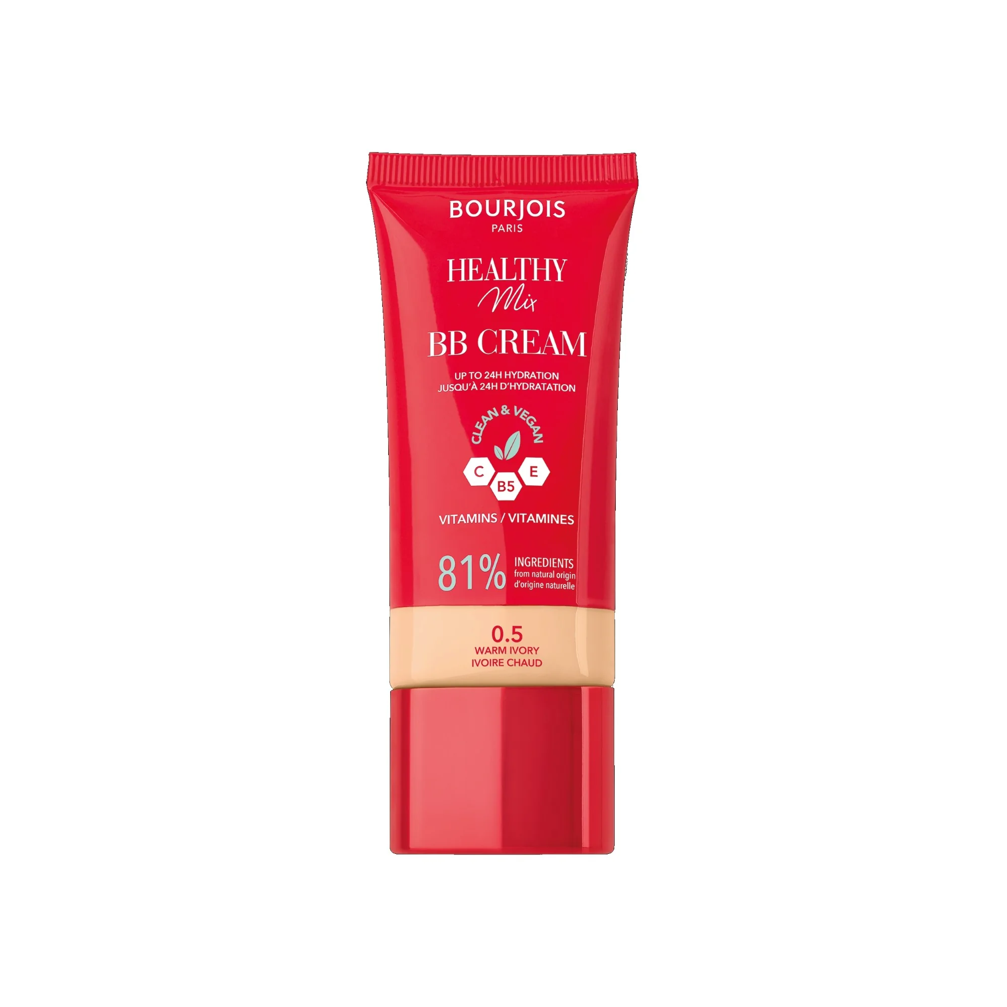 Bourjois Healthy Mix krem BB, z witaminami, 0.5 Warm Ivory, 30 ml
