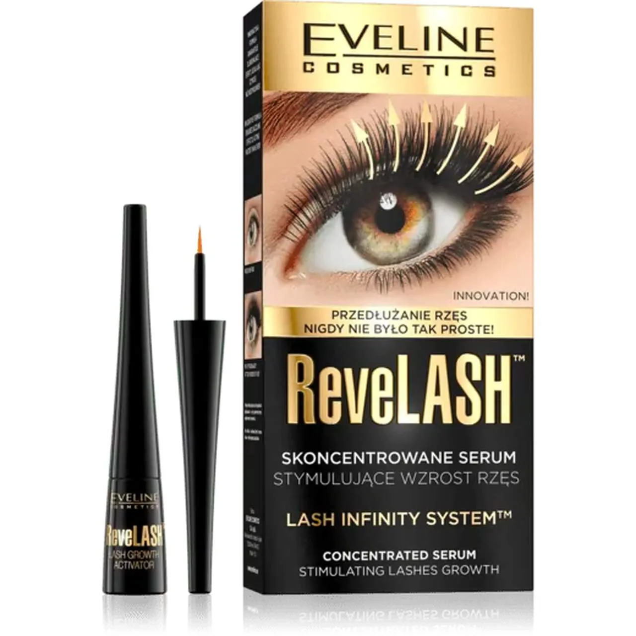 Eveline Cosmetics Revelash, serum stymulujące wzrost rzęs, 3 ml