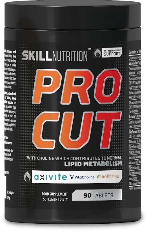 Skill Pro Cut Wsparcie Metabolizmu Tłuszczów, 90 tabletek