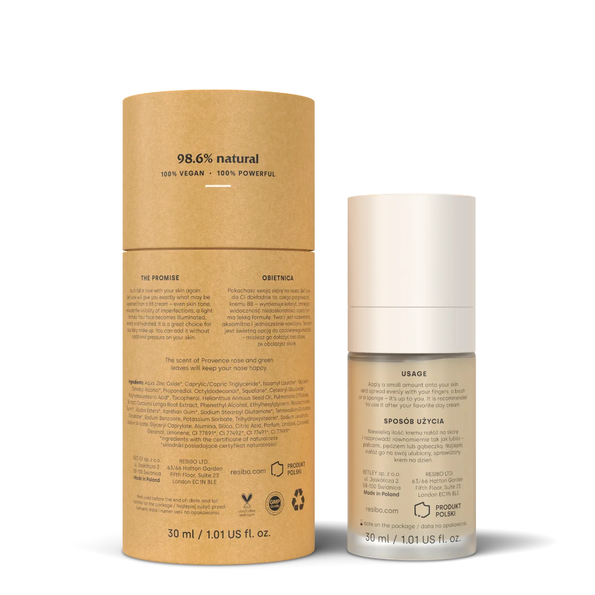 Resibo Self Love krem BB light beige, 30 ml