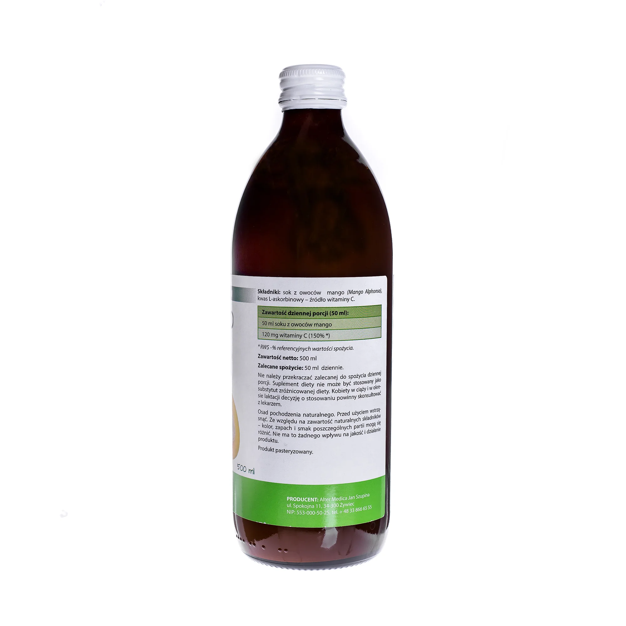 Altermedica sok z mango, 500 ml
