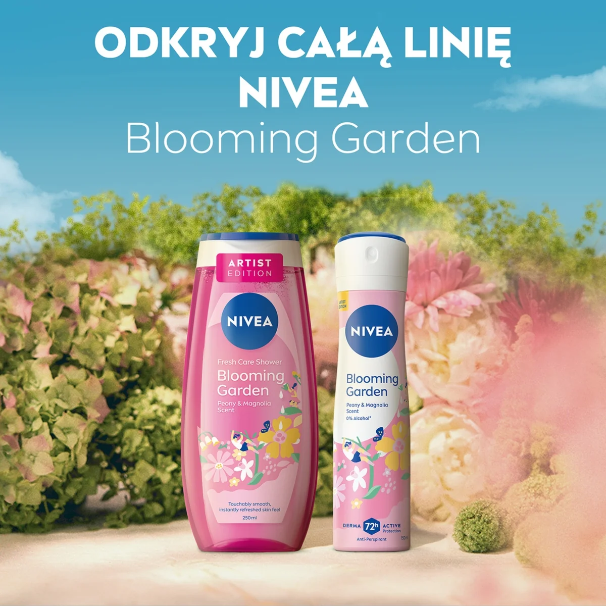 Nivea Blooming Garden antyperspirant w sprayu, 150 ml