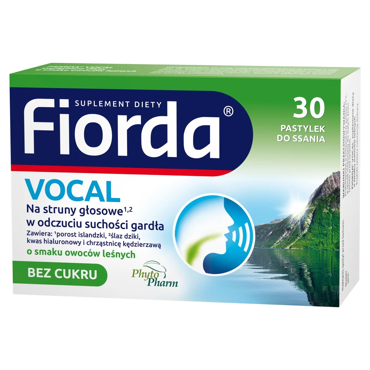 Fiorda Vocal smak owoców leśnych 30 pastylek do ssania