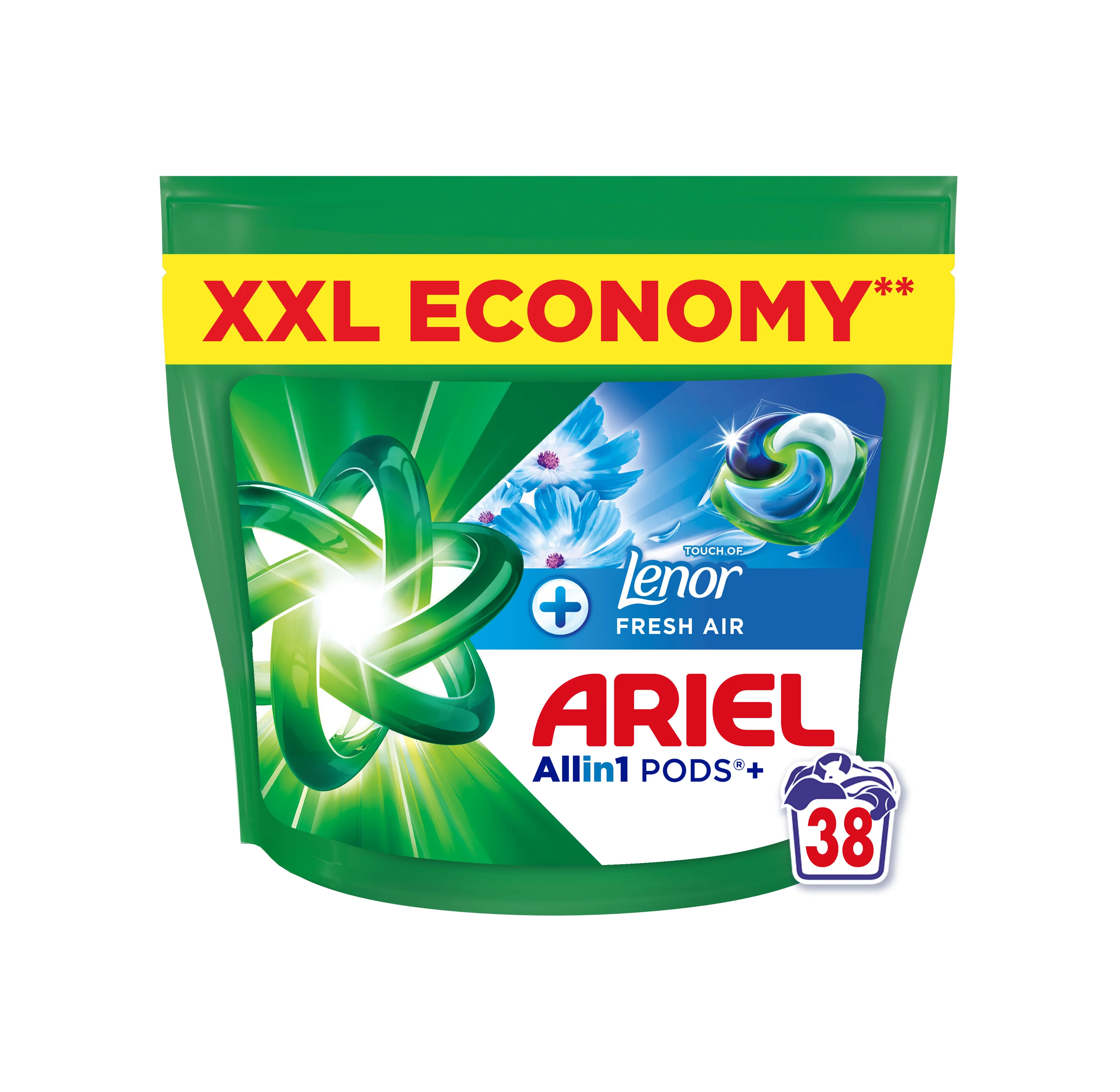 ARIEL Allin1 PODS+ Lenor Fresh Air 38 kapsułek do prania