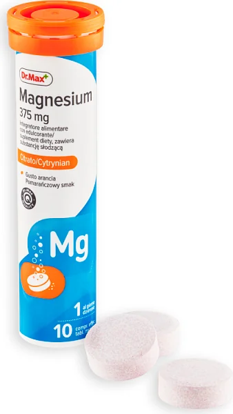 Magnesium 375 mg Citrato Dr. Max 2x10 tabletek musujących