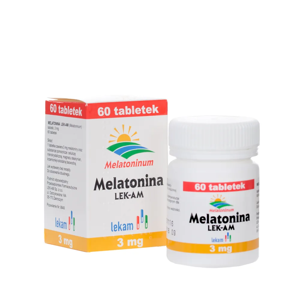 Melatonina LEK-AM 3 mg, 60 tabletek 