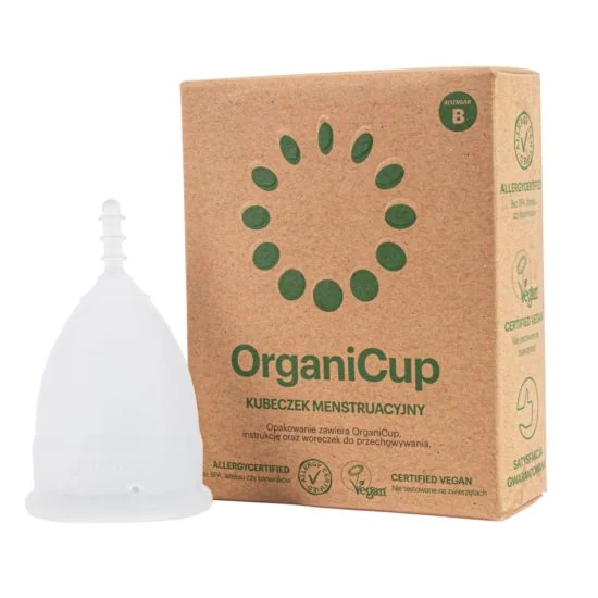 OrganiCup kubeczek menstruacyjny, rozmiar B, 1 szt.