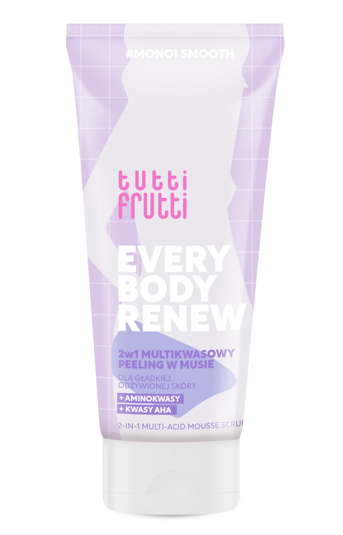 Tutti Frutti Everybody Renew #MonoiSmooth 2 w 1 ,ultikwasowy peeling w musie, 200 ml