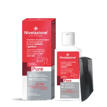 Nivelazione skin therapy Pure Szampon oczyszczający po kuracji płynem przeciw wszom i gnidom, 100 ml 
