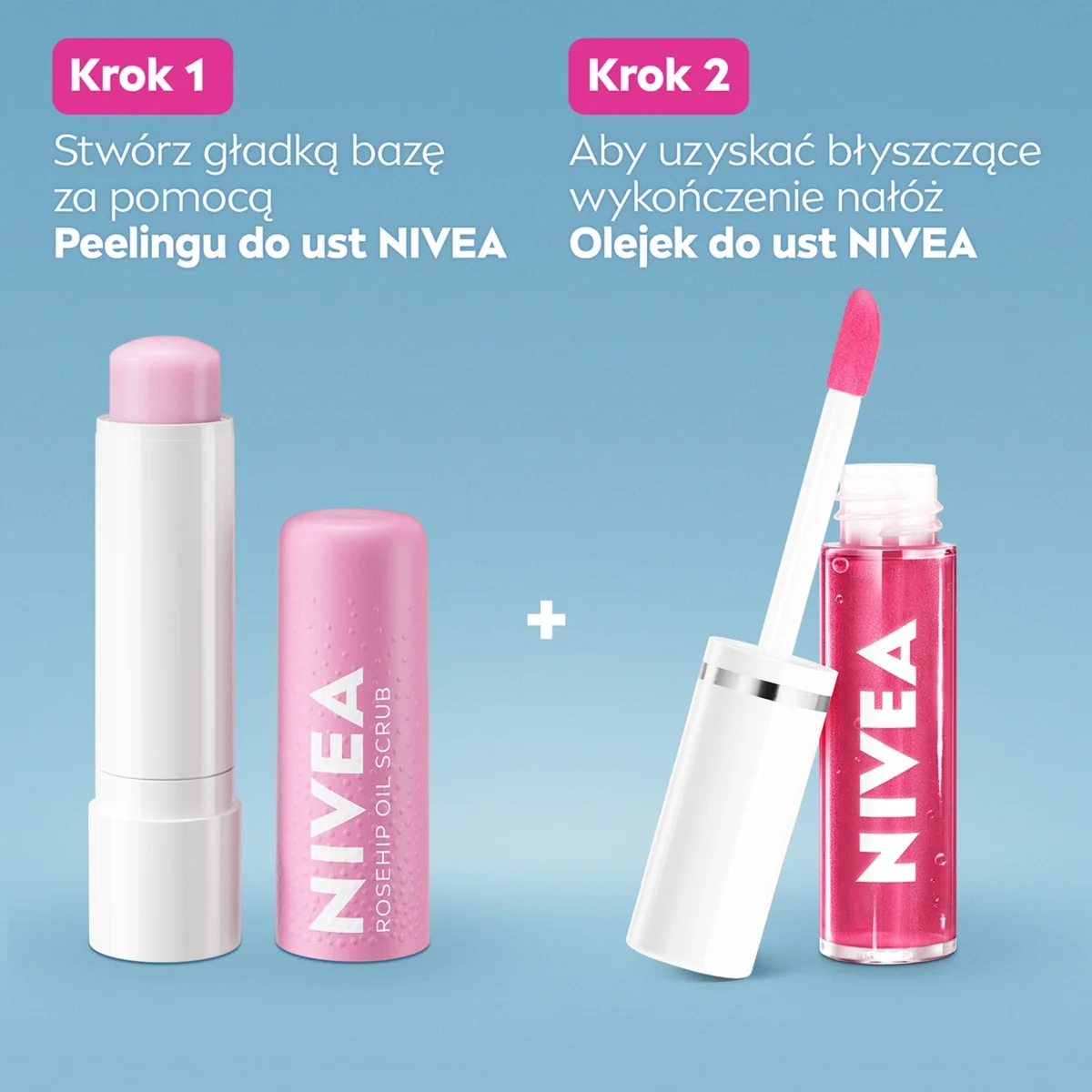 Nivea Caring Lip Oil pielęgnujący olejek do ust Pink Rock, 5,5 ml