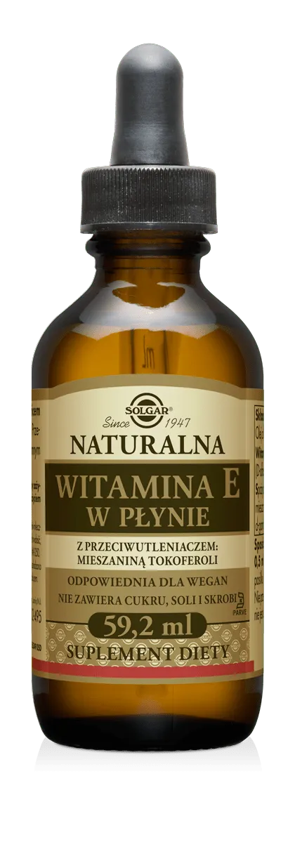 Solgar Witamina E Naturalna, suplement diety, płyn, 59,2 ml
