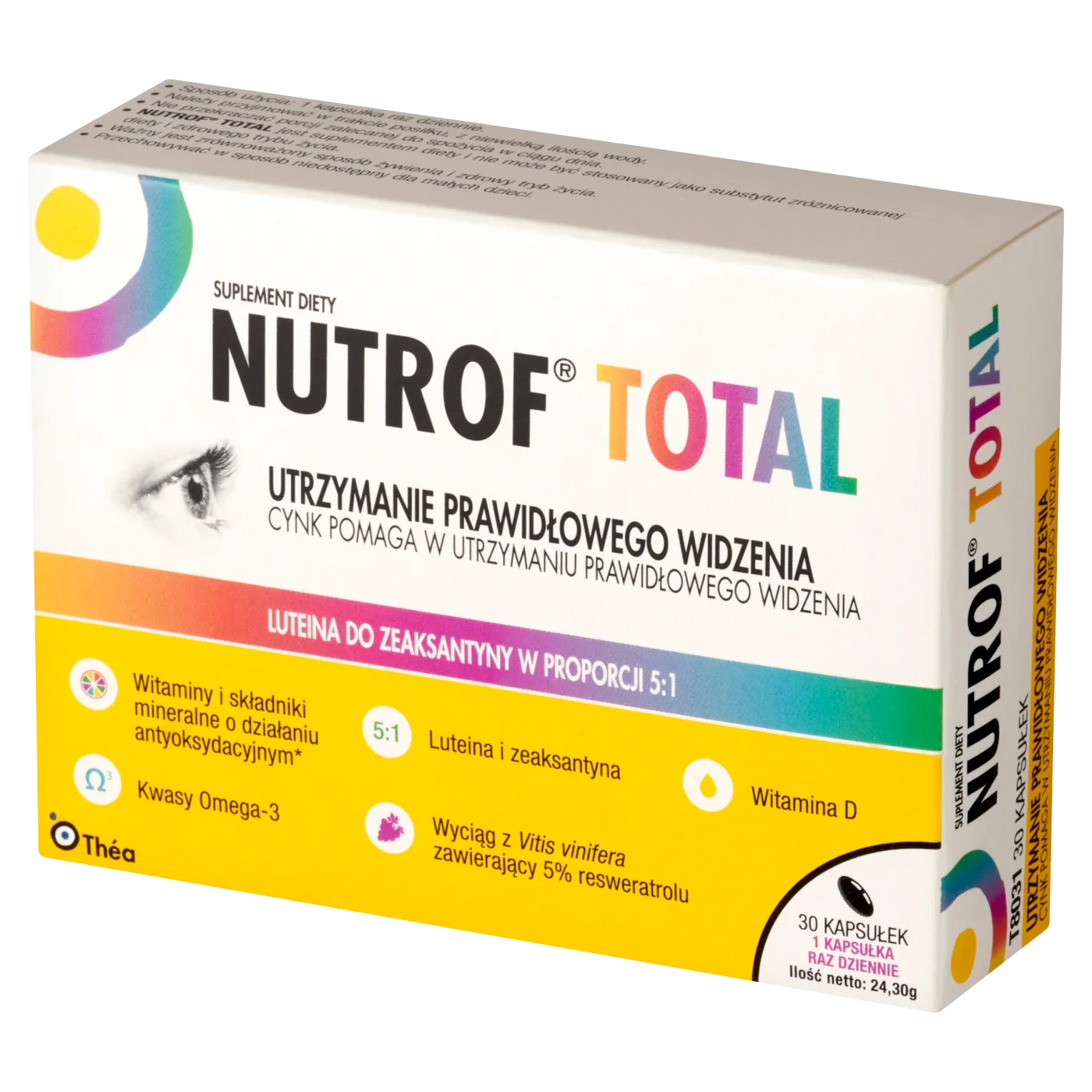 Nutrof Total z witaminą D3 30 kapsułek