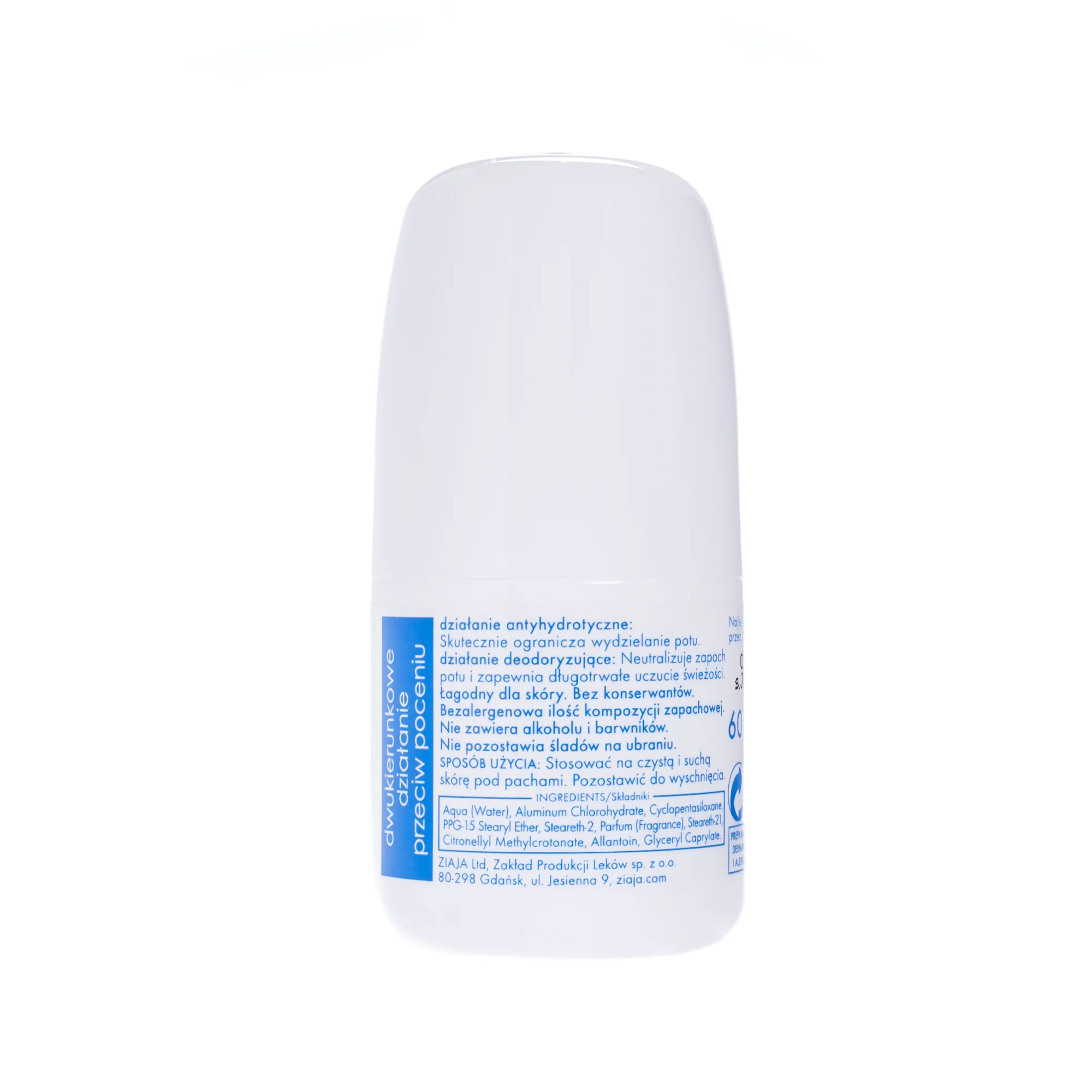 Ziaja Sensitiv antyperspirant w kremie, 60 ml