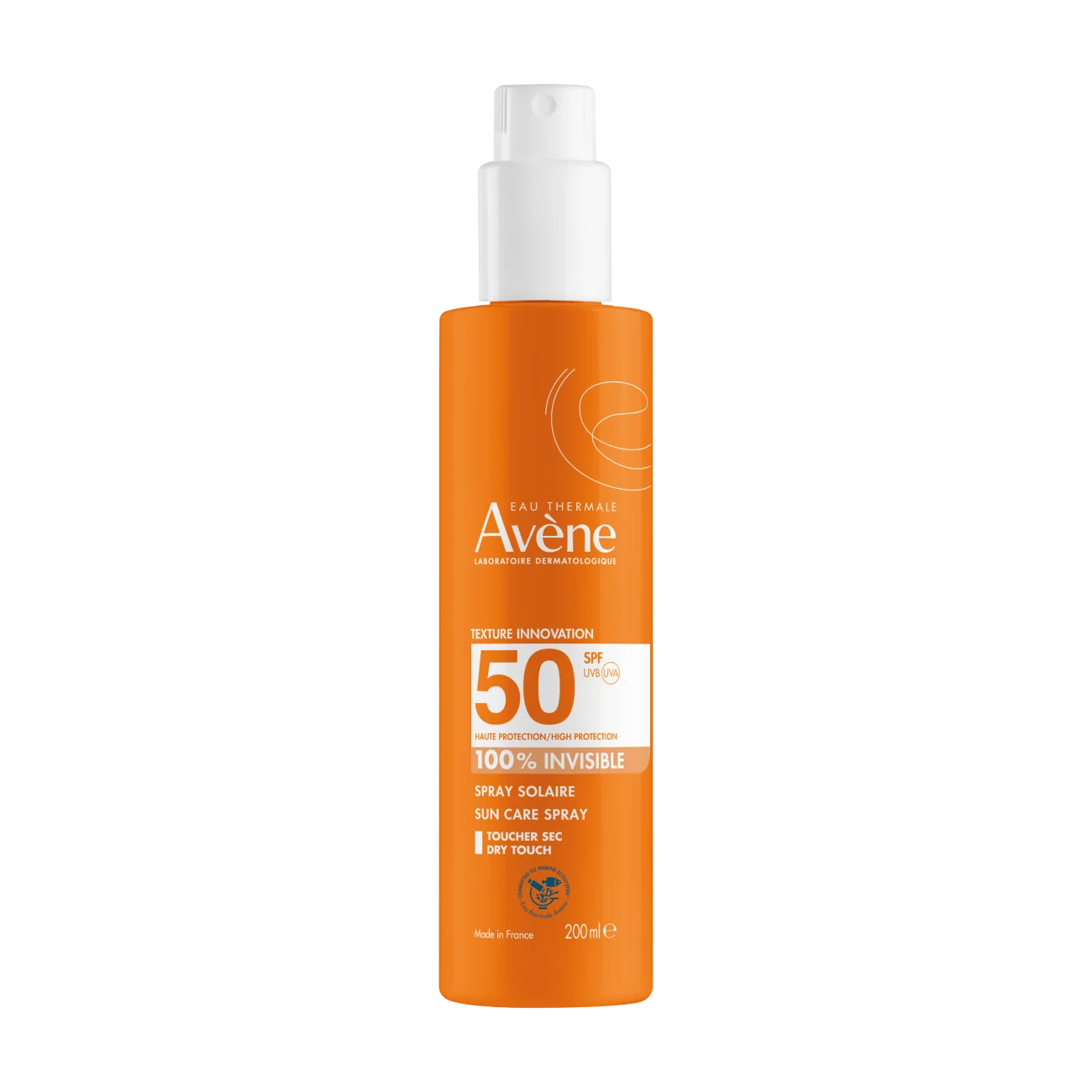 Avène Wysoka ochrona przeciwsłoneczna spray do ciała SPF 50+, 200 ml