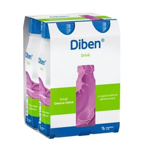 Diben Drink napój o smaku owoców leśnych, 4 x 200 ml