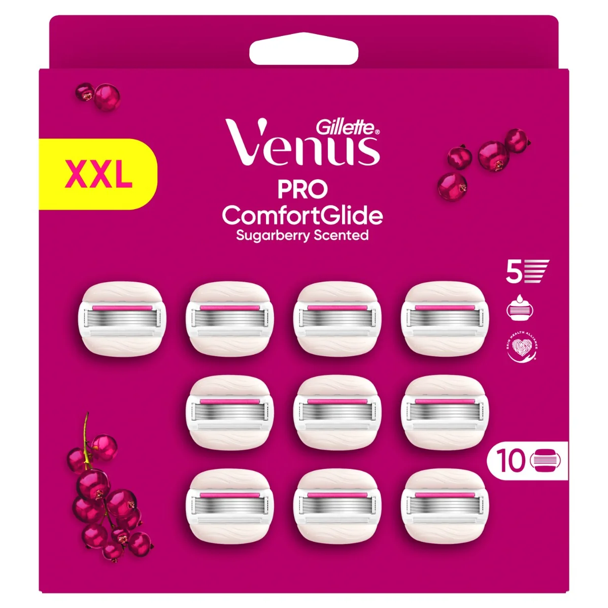 Gillette Venus Pro ComfortGlide Sugarberry wkłady do maszynki, 10 sztuk