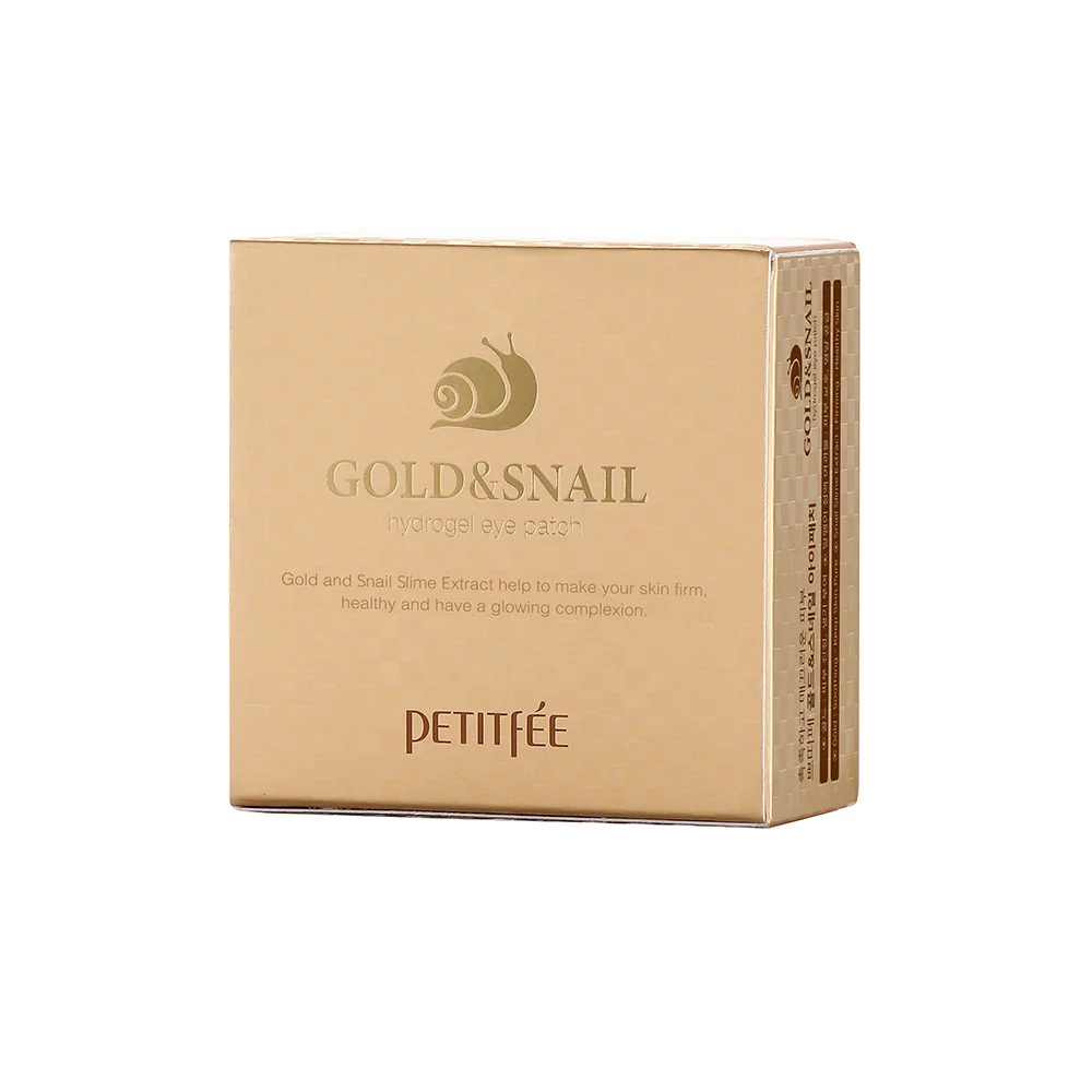 Petitfee Gold And Snail hydrożelowe płatki pod oczy ze złotem i śluzem ślimaka, 60 szt.