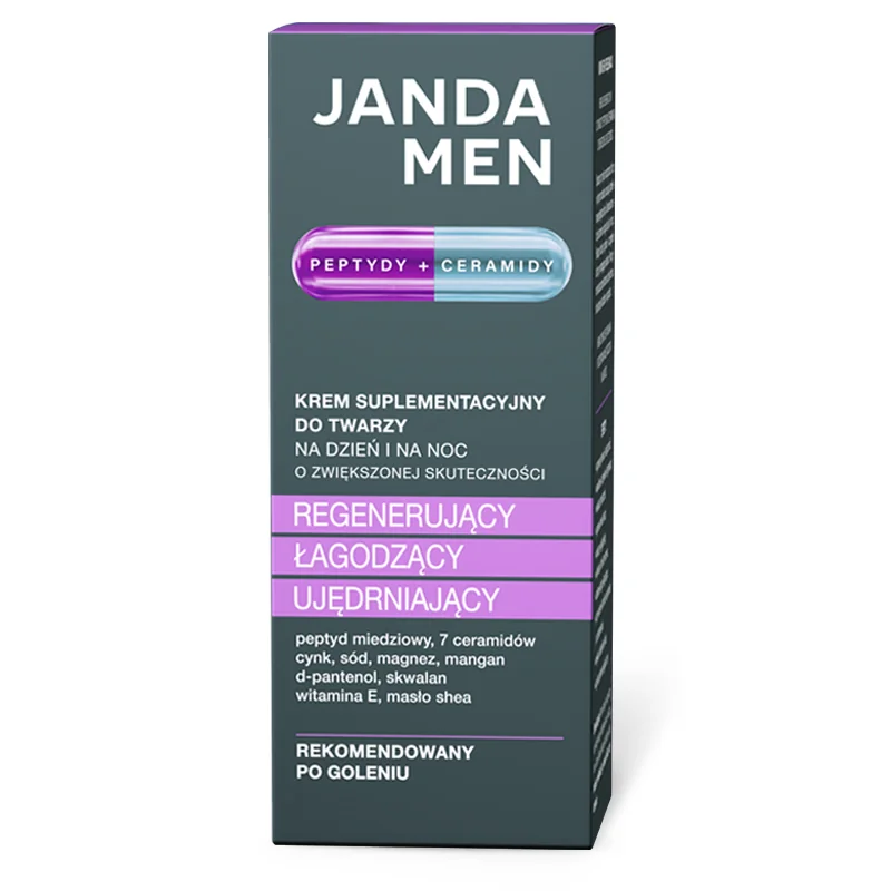 Janda Men krem suplementacyjny PEPTYDY+CERAMIDY, 50 ml