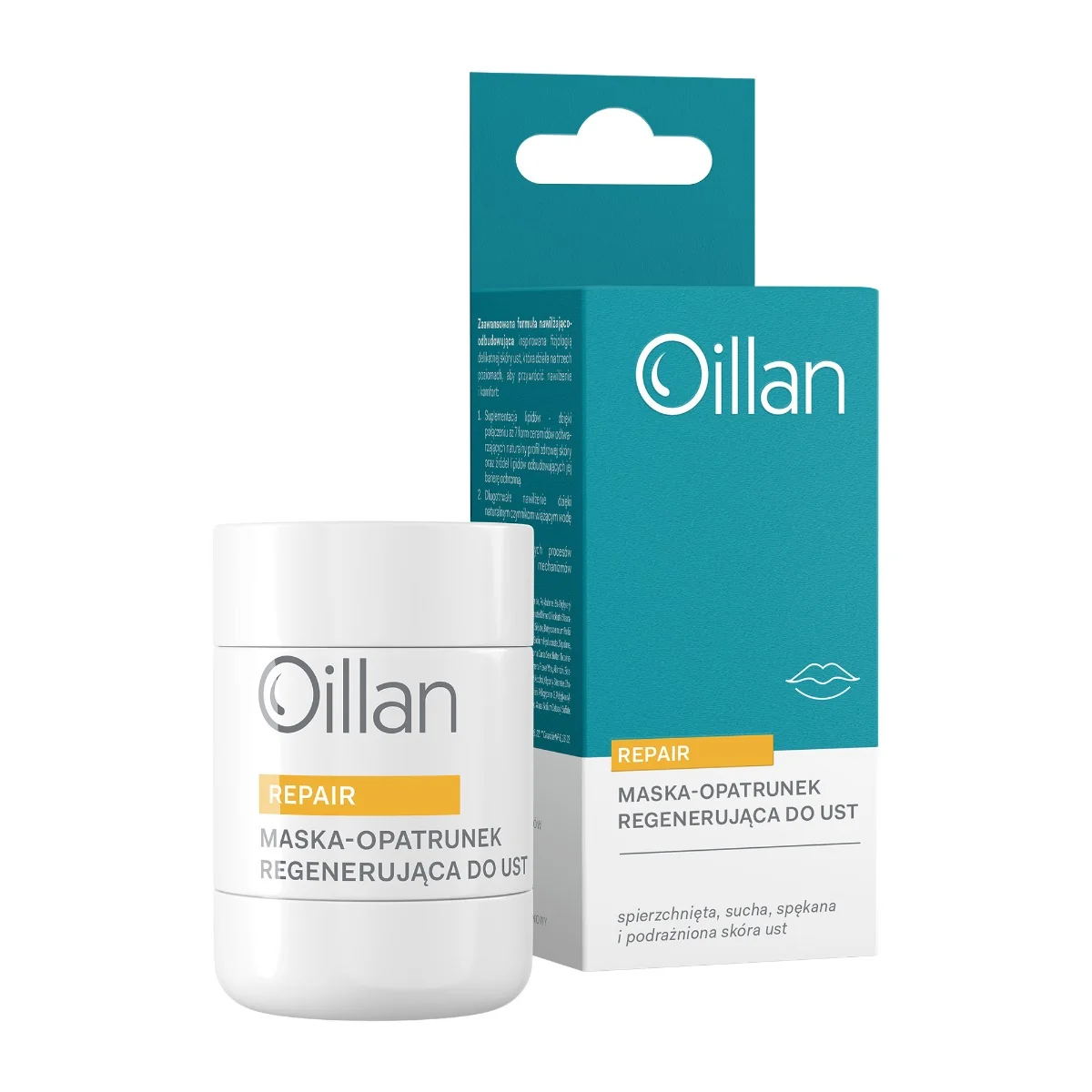 Oillan Repair maska-opatrunek regenerująca do ust, 15 g
