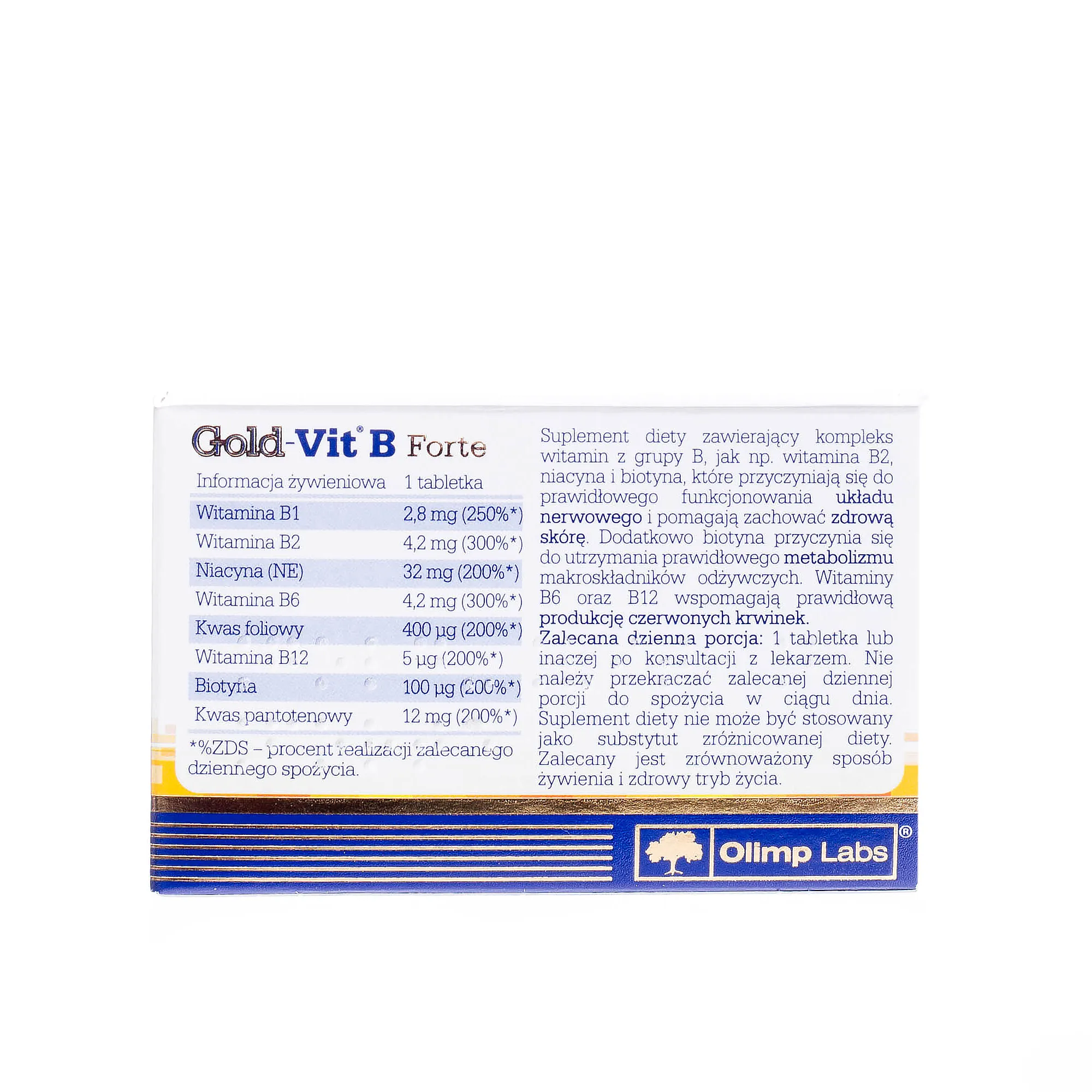 Olimp Gold-Vit B Forte, suplement diety, 60 tabletek 