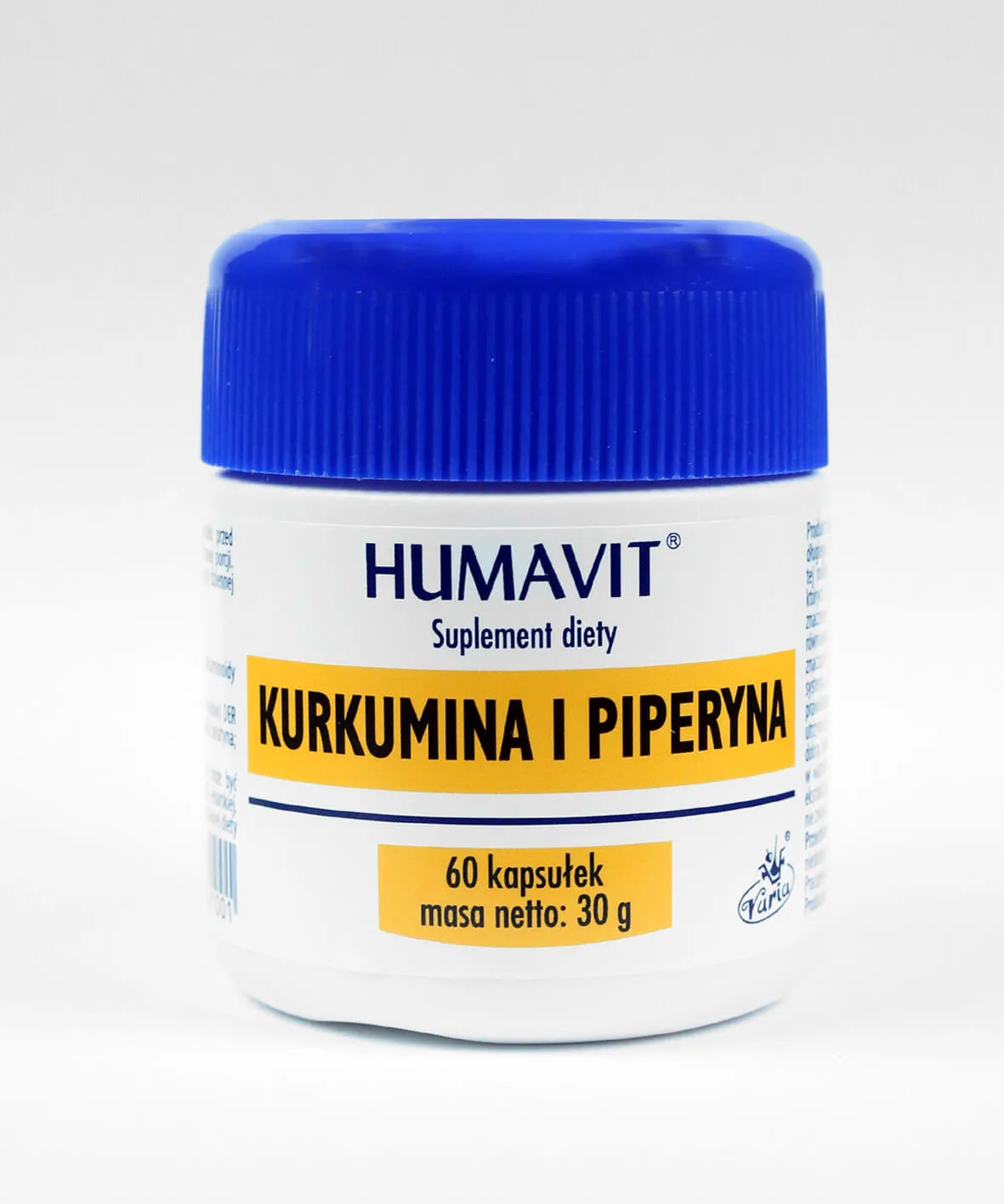 Humavit Kurkumina i Piperyna, suplement diety, 60 kapsułek 