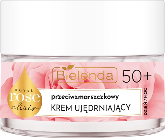 Bielenda Royal Rose przeciwzmarszczkowy półtłusty krem odbudowujący 50+, dzień/ noc, 50 ml