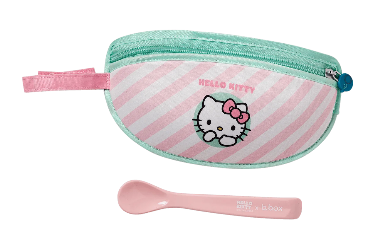 B.Box, śliniak dla niemowlaka w saszetce, hello kitty candy floss