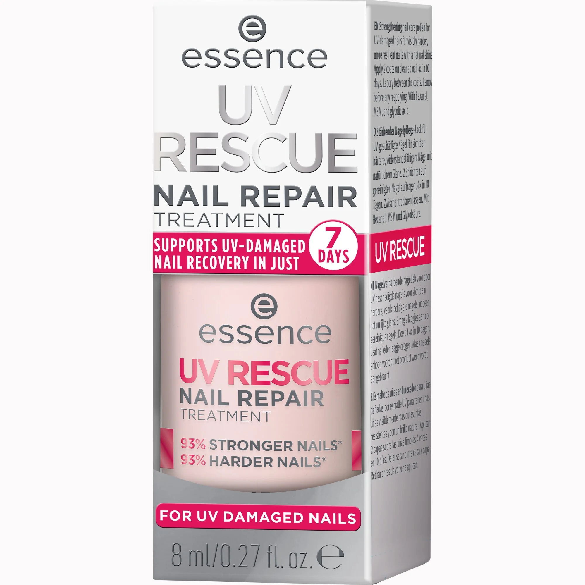 Essence UV Rescue Nail Repair Treatment odżywka do paznokci 01, 8 ml