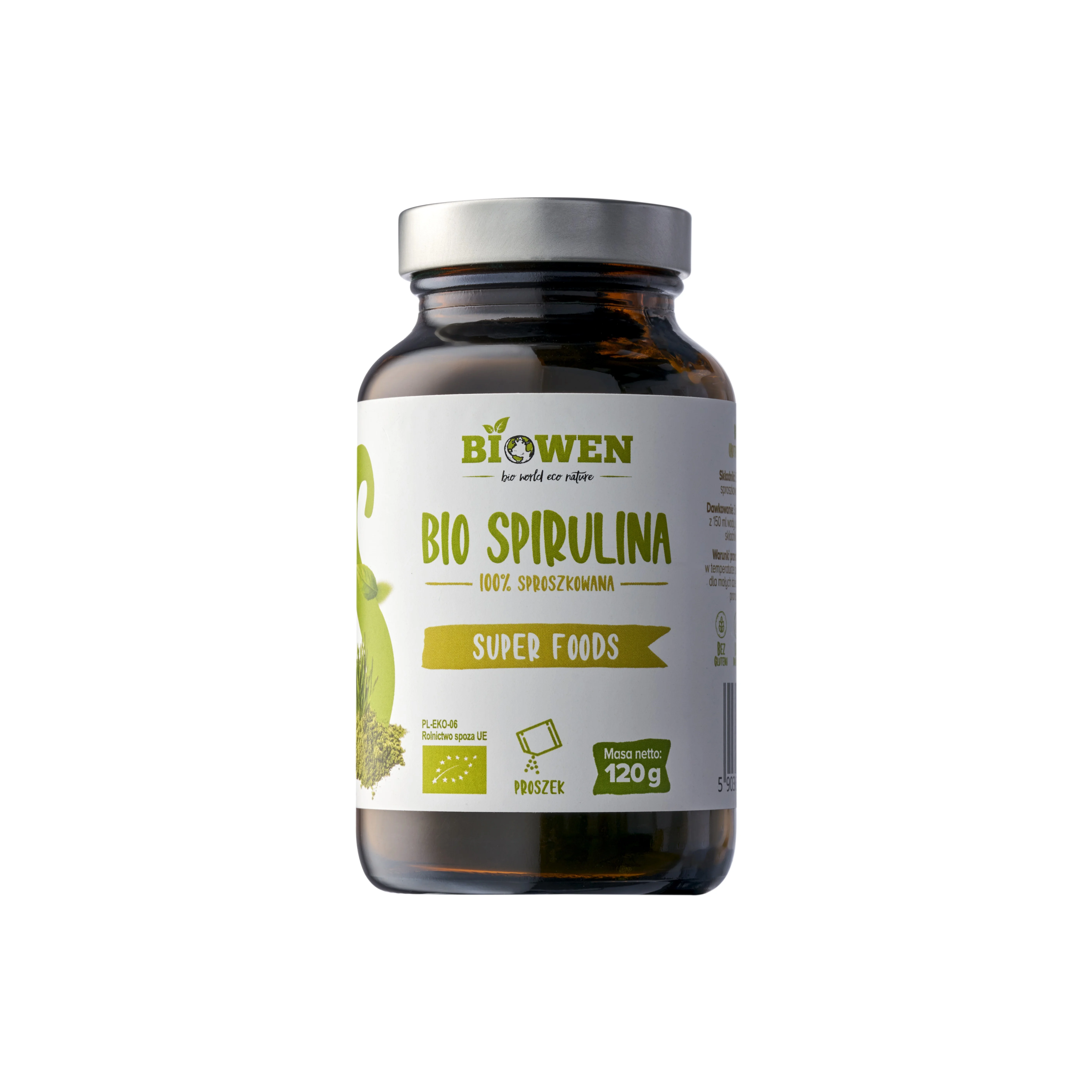 BIOWEN Bio Spirulina proszek, 120 g