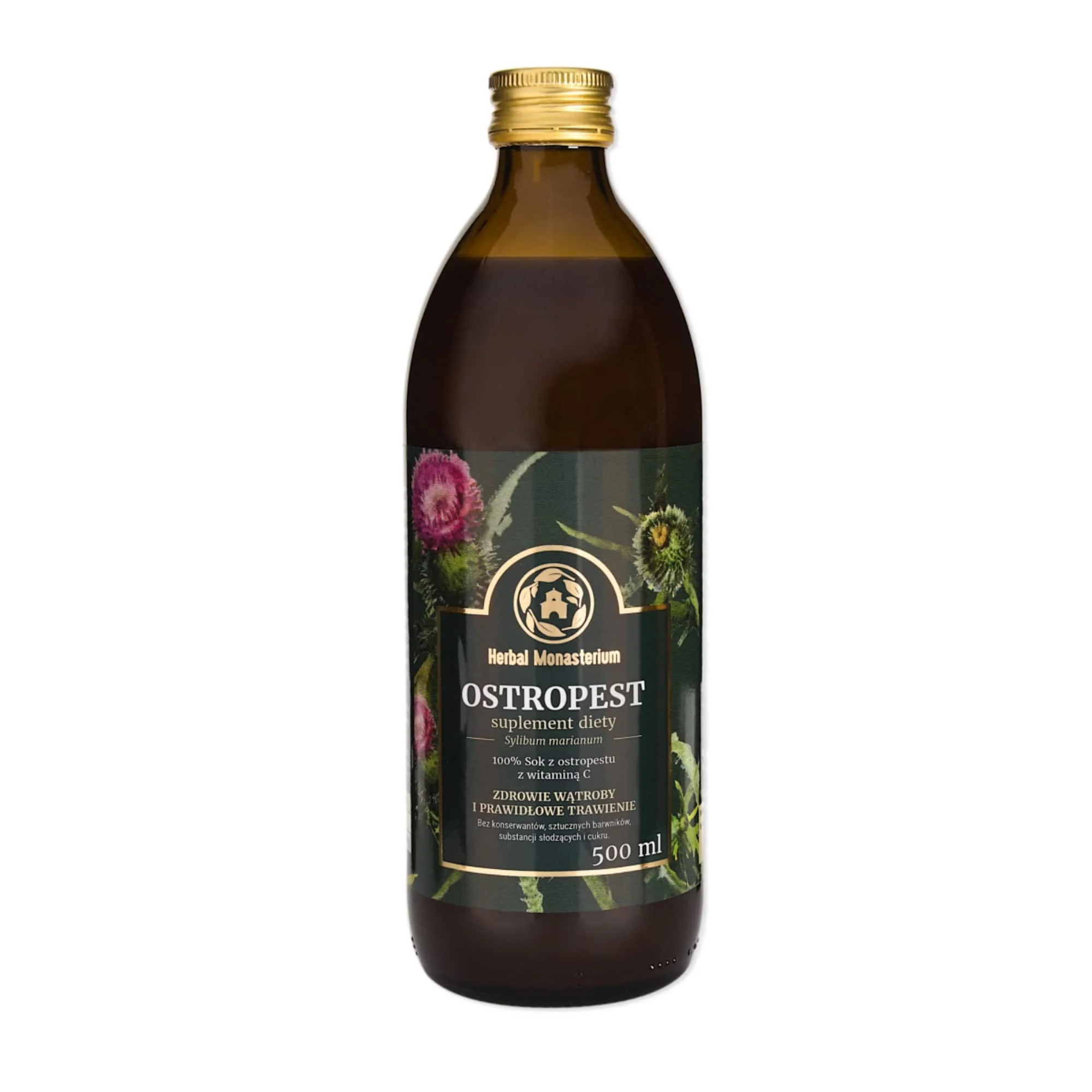 Herbal Monasterium sok z ostropestu, 500 ml