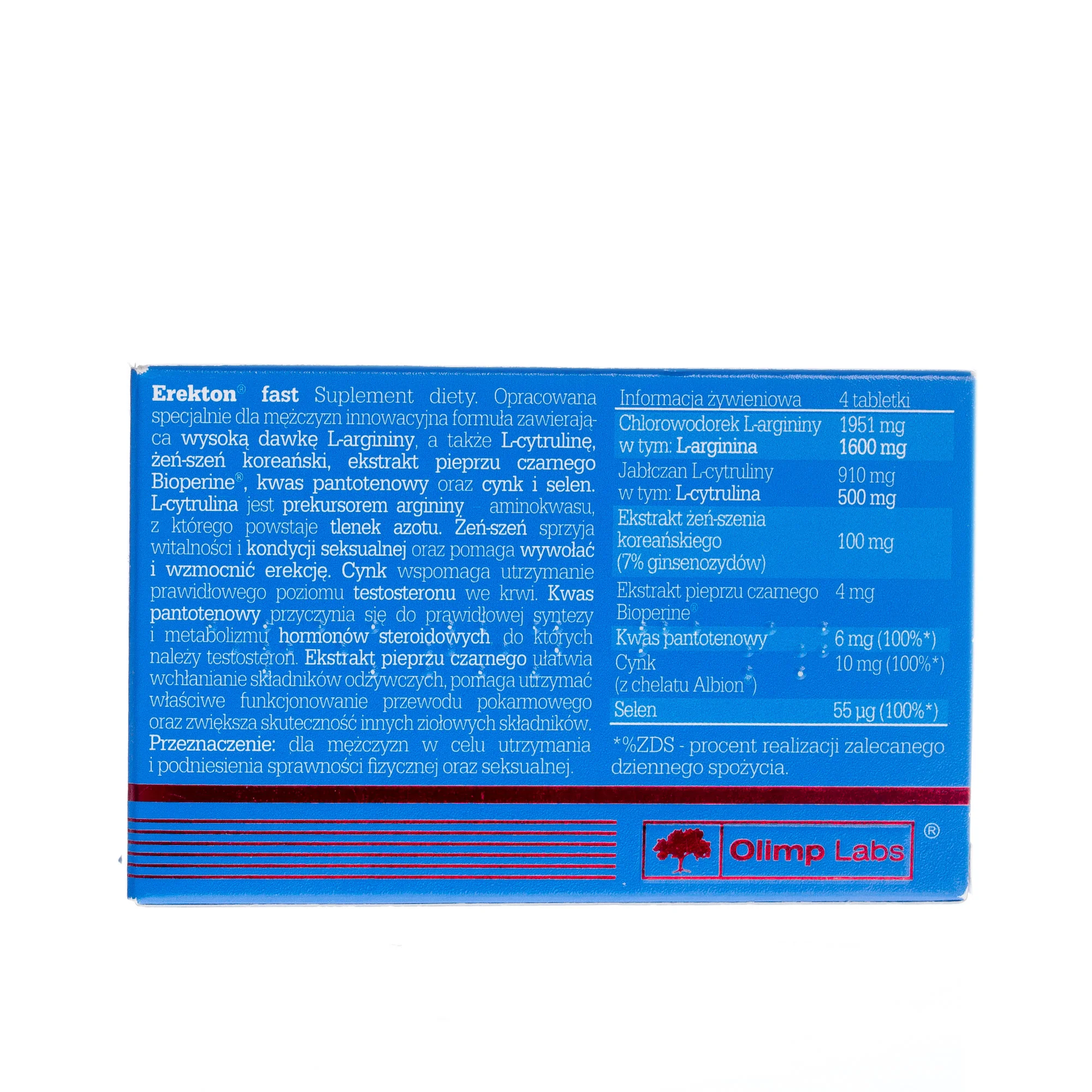 Olimp Erekton Fast suplement diety, 8 tabletek