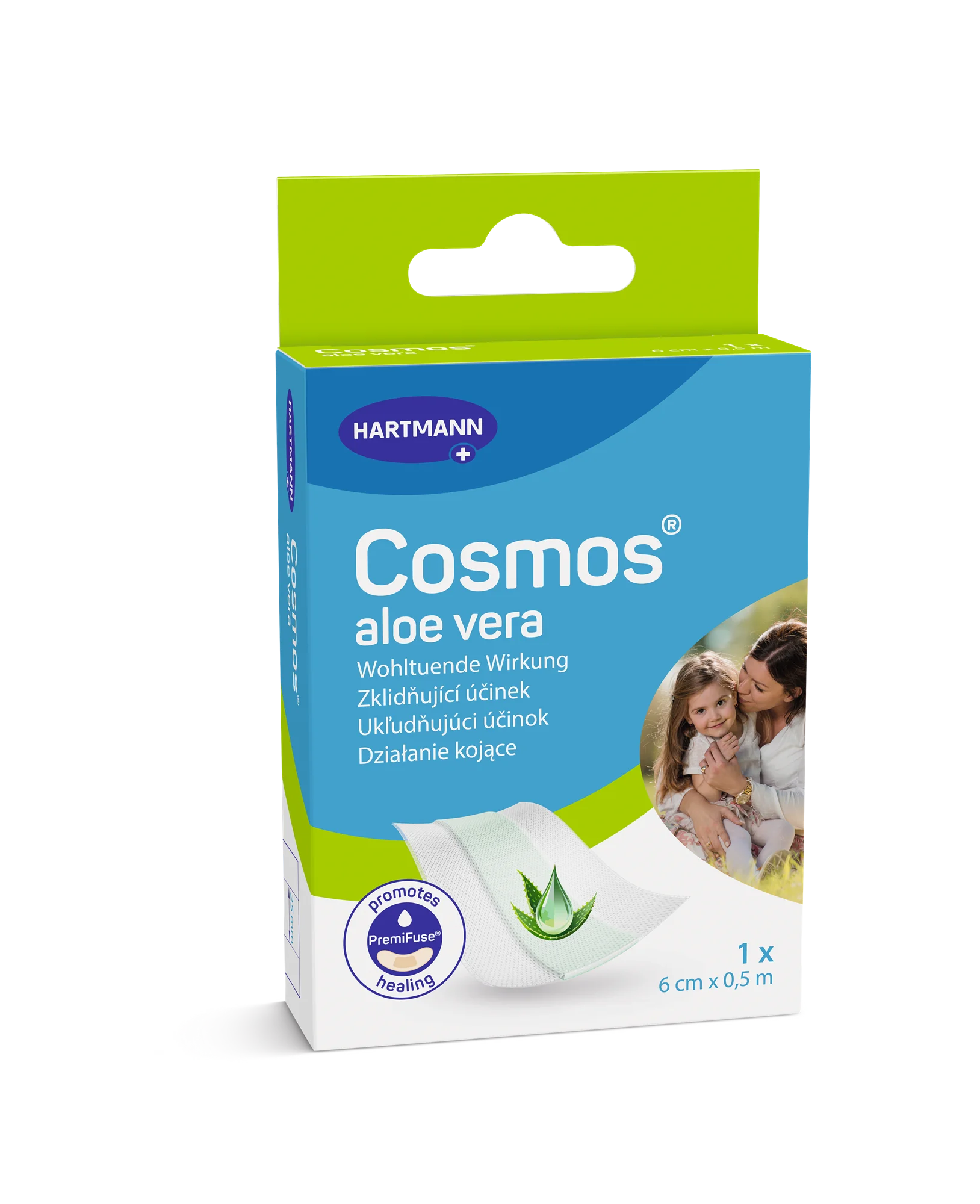 Cosmos Aloe Vera plaster 6 cm x 0,5 m, 1 sztuka