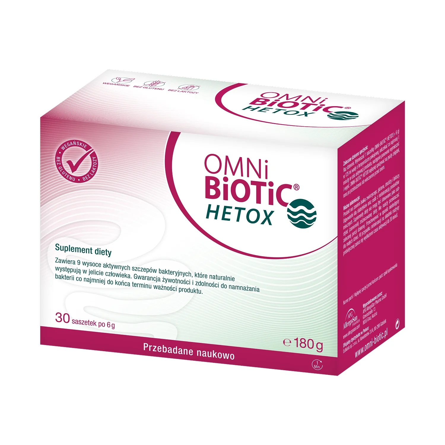 OMNi-BiOTiC® HETOX suplement diety, proszek w saszetkach, 30 szt. x 6 g