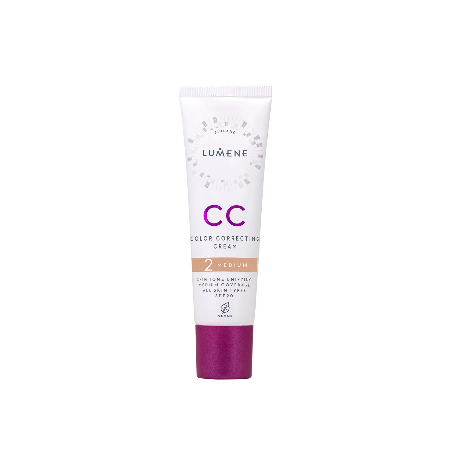 Lumene korygujący podkład CC 2 Medium SPF 20, 30 ml