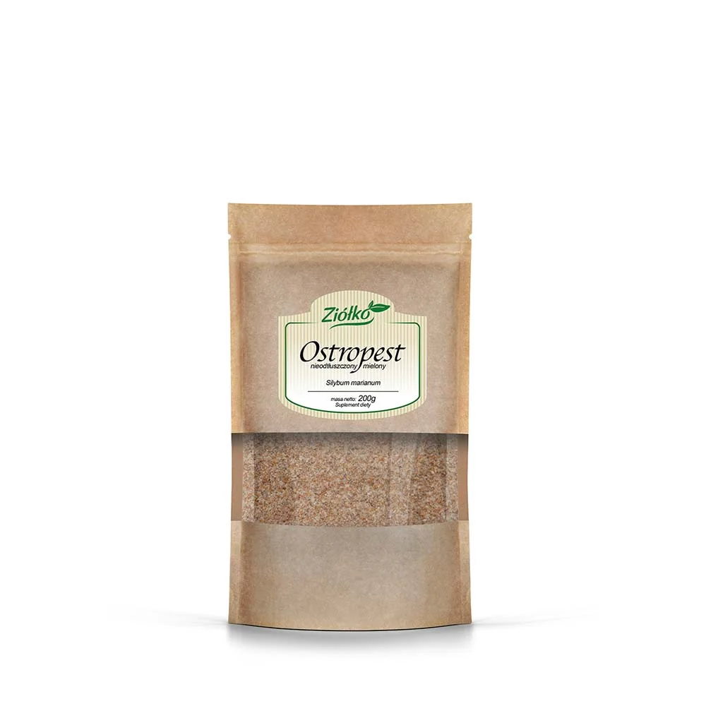 Ziółko ostropest mielony nieodtłuszczony, 200 g