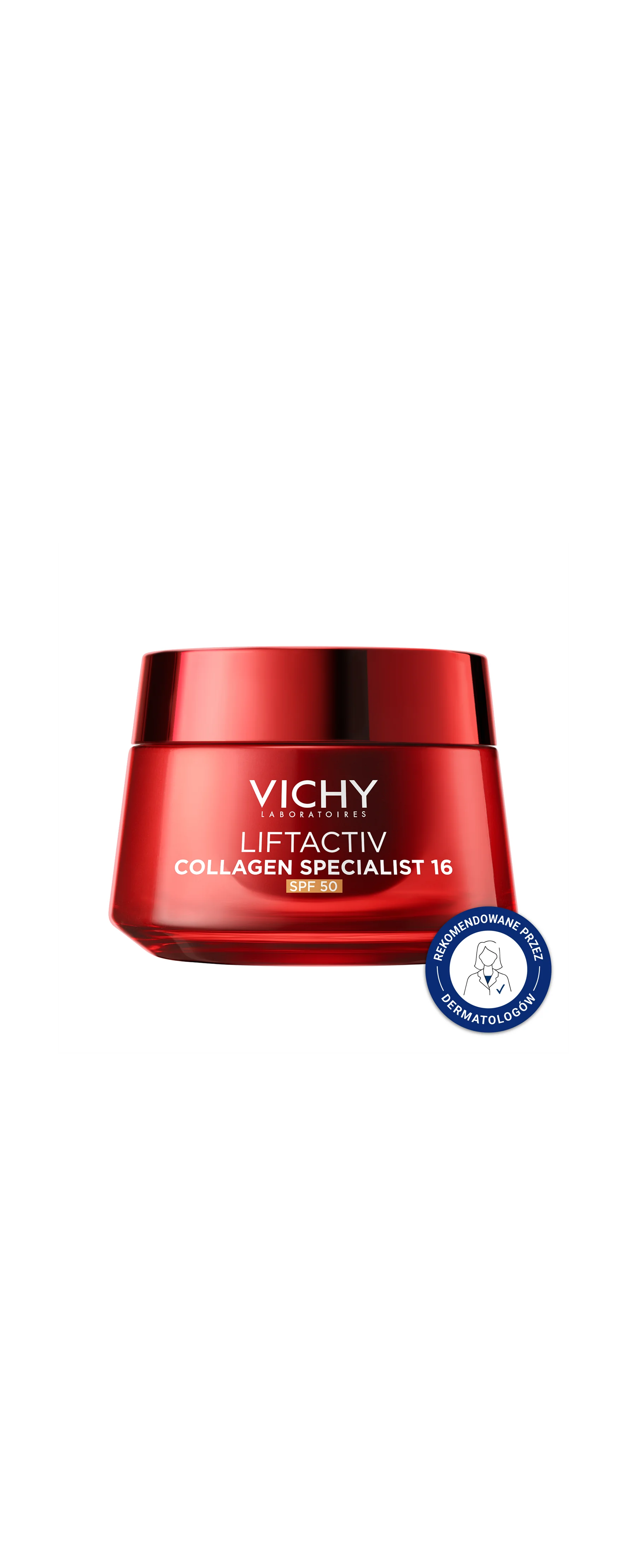 Vichy Liftactiv Collagen 16 SPF 50 krem z systemem wielokrotnego uzupełniania, 50 ml