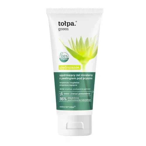 Tołpa Green Ujędrnianie żel micelarny z peelingiem pod prysznic, 200 ml