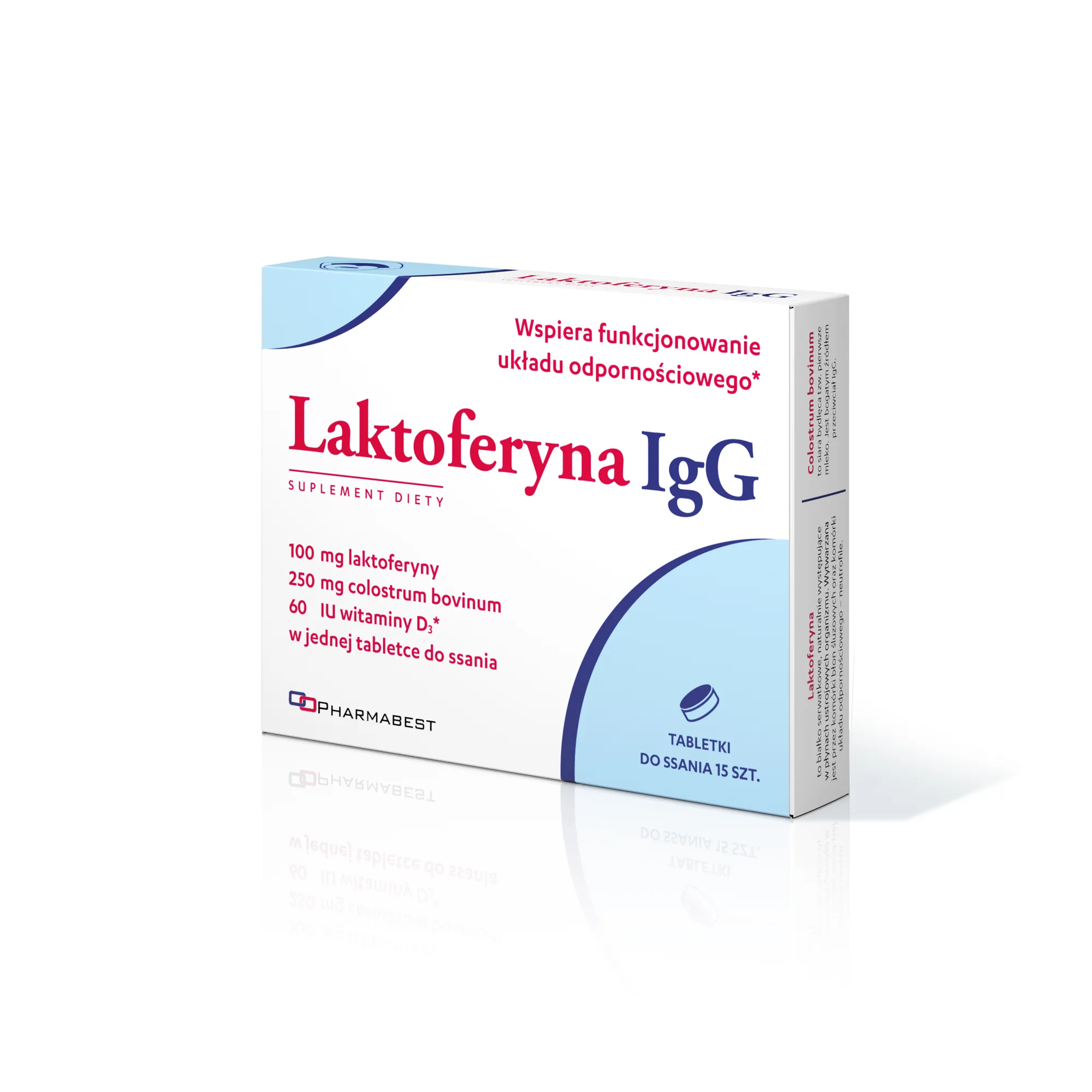 Laktoferyna IgG, 15 tabletek do ssania