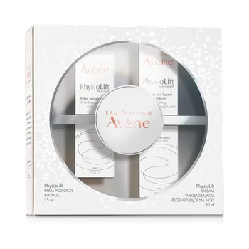 Avene PhysioLift NOC zestaw : balsam wygładzająco-regenerujący + krem pod oczy, 30 ml + 15 ml 