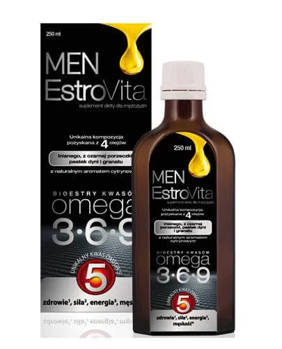 Estrovita Men suplement diety, 250 ml