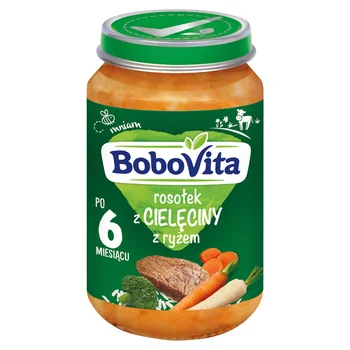BoboVita, rosołek z cielęciny z ryżem po 6 miesiącu, 190 g