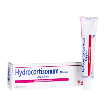 Hydrocortisonum  - krem 0,5% stosowany przy leczeniu różnych schorzeń skóry, 15g 