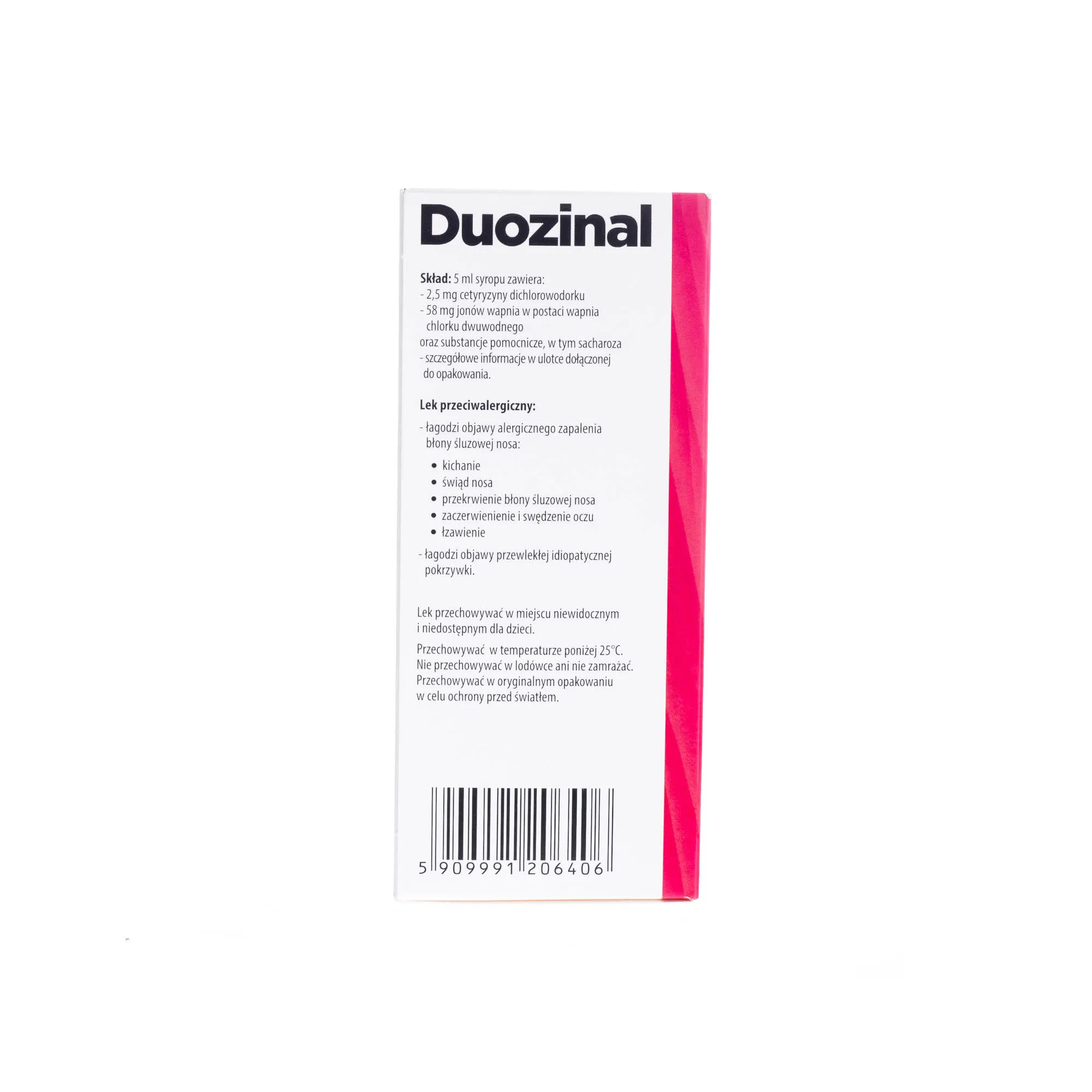 Duozinal, (2,5 mg + 58 mg Ca2+)/5 ml, syrop, 150 ml 