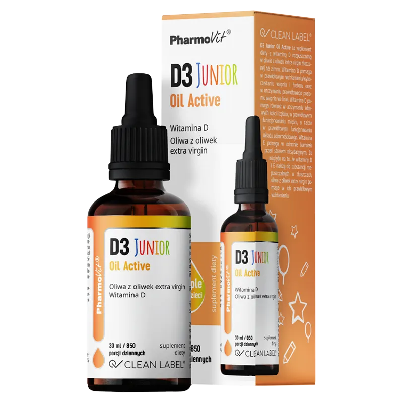 Pharmovit Clean Label D3 Junior Oil Active, 30 ml