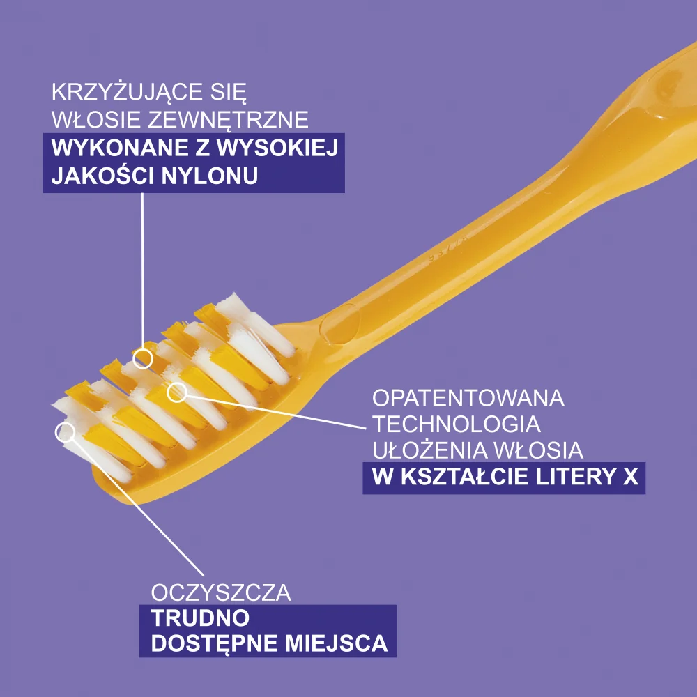 Elgydium Clinic Ortho-X ortodontyczna szczoteczka do zębów, 1 szt.