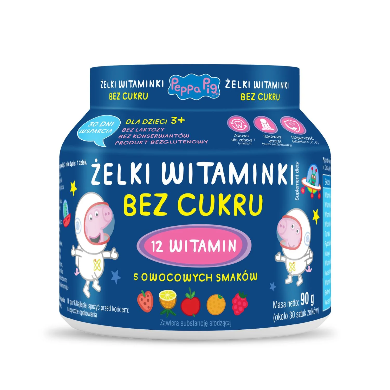 Domowa Apteczka Peppa Pig Żelki Witaminki Bez Cukru, 30 sztuk