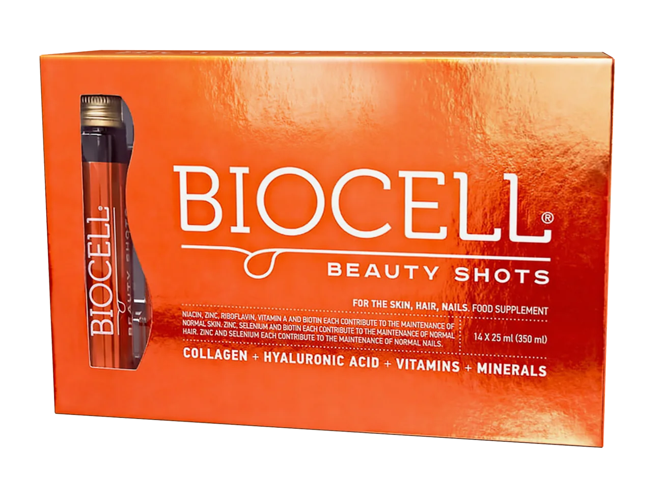 Biocell Beauty Shot suplement diety, 14 ampułek po 25 ml
