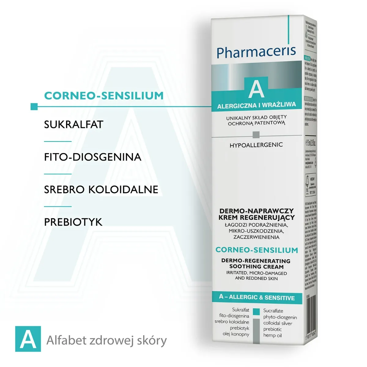 Pharmaceris A Corneo-Sensilium, korneo-naprawczy krem łagodzący, 75 ml 