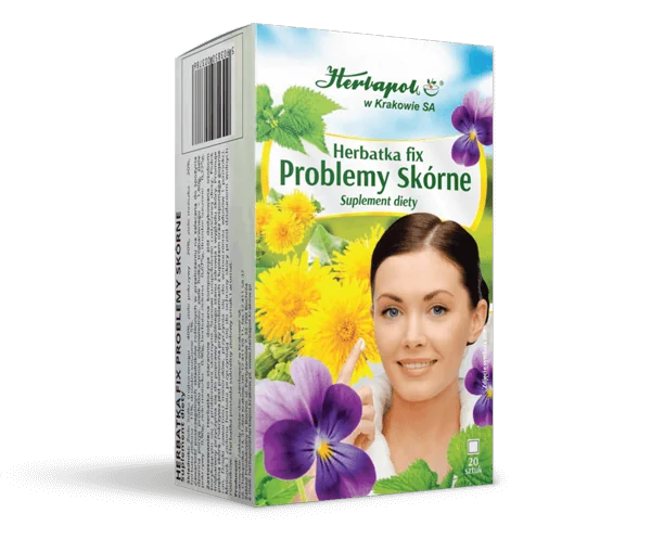 Herbapol Fix herbatka problemy skórne, 20 saszetek x 1,5 g