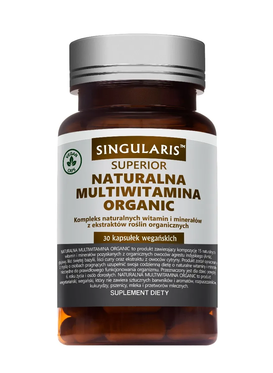 Singularis Superior Naturalna Multiwitamina Organic, suplement diety, 30 kapsułek